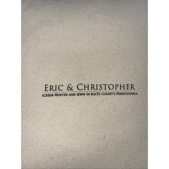 Eric & Christopher Screen Printed Bunny Pillow 11.5” X 13” - Picture 5 of 7